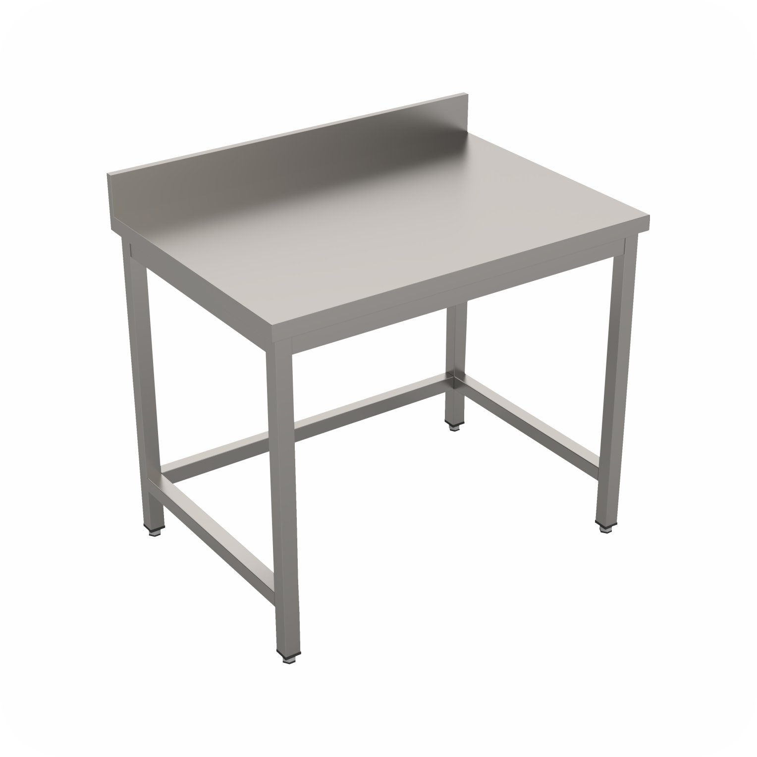 Werktafel 70x70x85 Zonder Bodemschap Met Rand, Demontabel WTF-707085-S