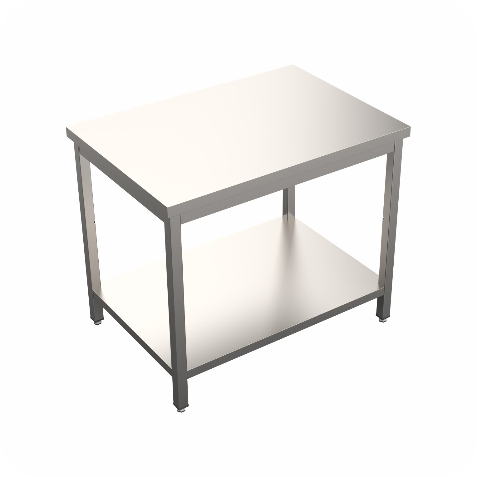 Werktafel 80x70x85 Met Bodemschap, Demontabel WTF-807085-A