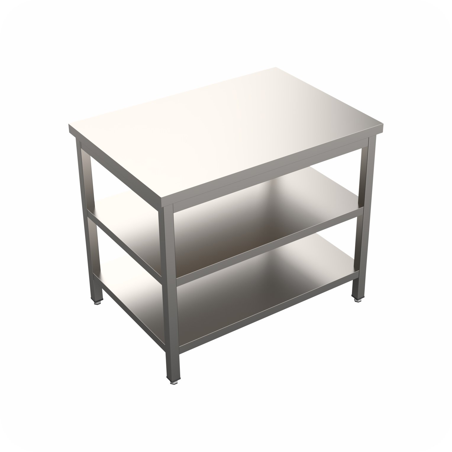 Werktafel 140x70x85 Met Middenschap, Demontabel WTF-1407085-2A