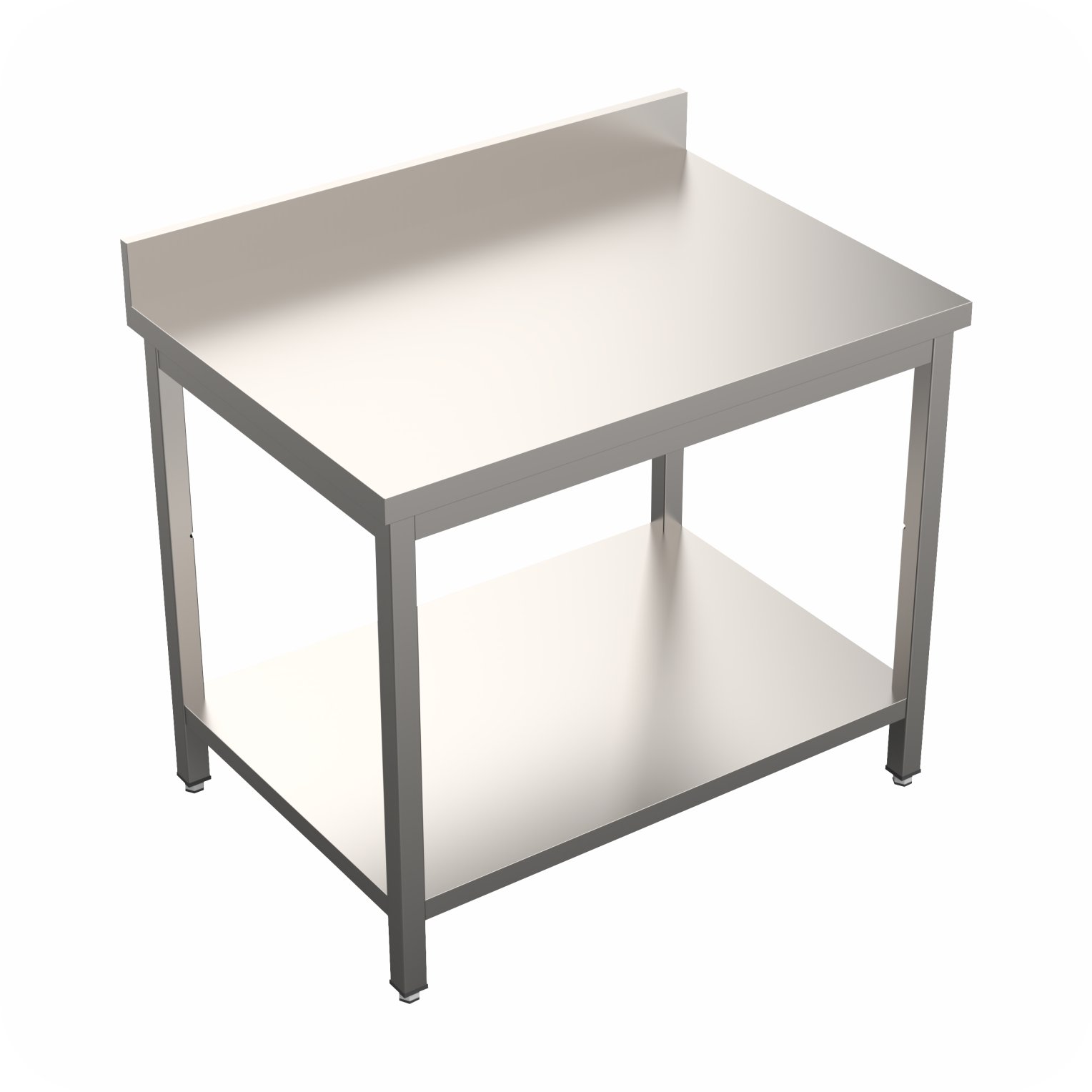 Werktafel 150x60x85 Met Rand, Demontabel WTF-1506085-SA