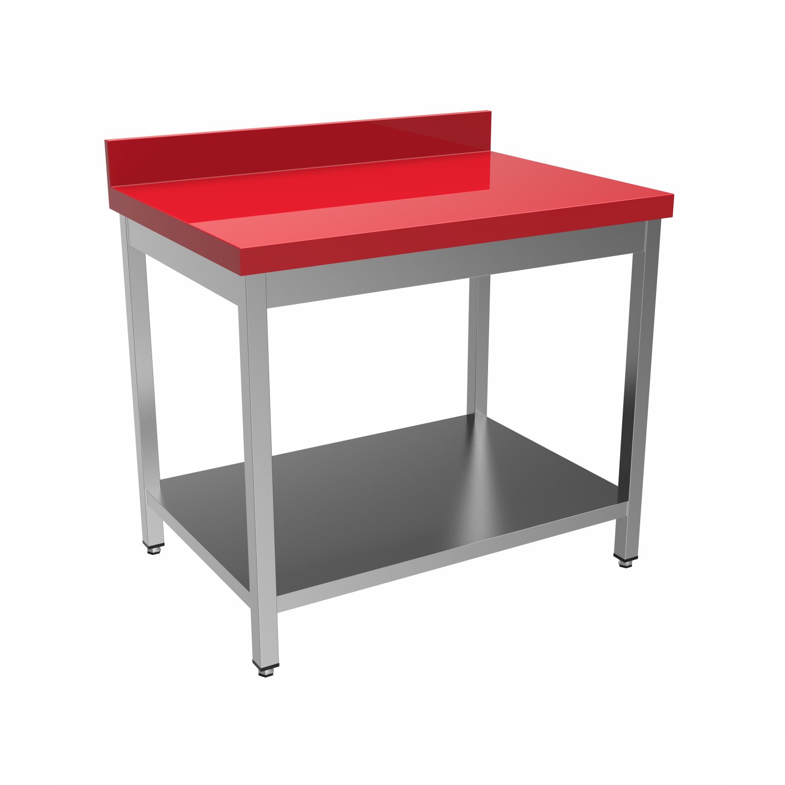 Polyethylene Werktafel 200x60x85 Met Rand, Gelast WTFP-2006085