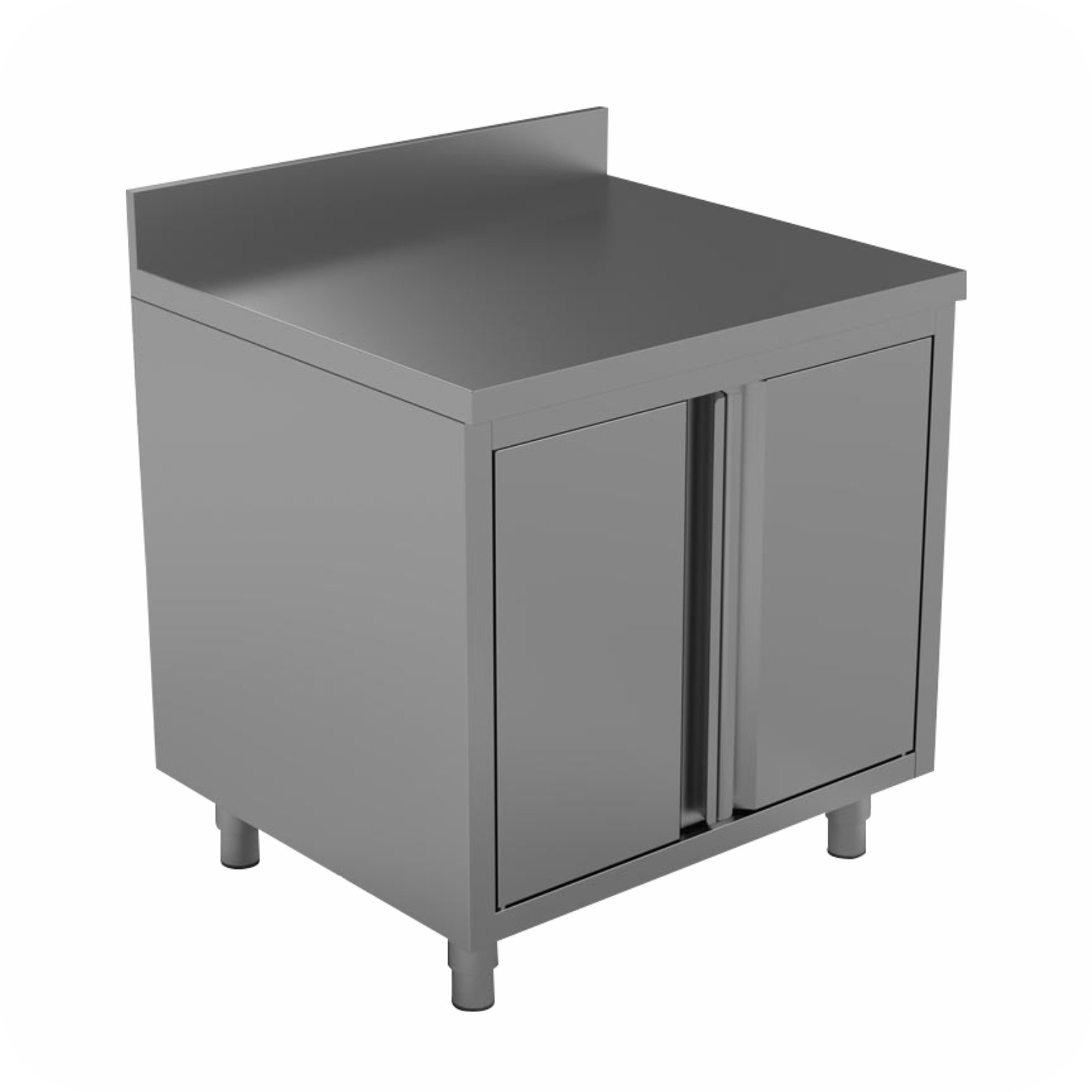 80x70x85 Studeerkast Met Twee Deuren + Rand CK-800-S