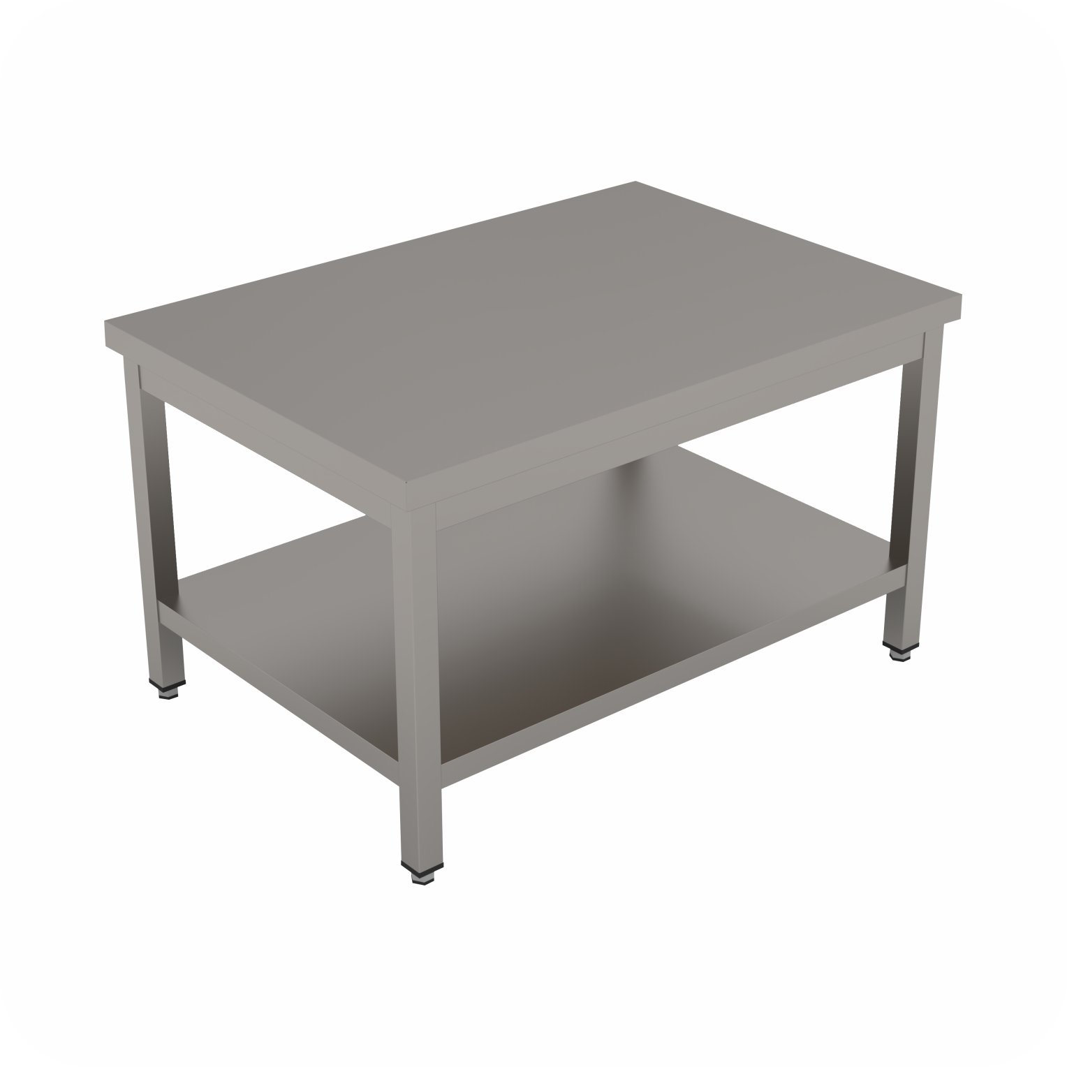 Wok Werktafel 140x70x60 Met Bodemschap, Demontabel WTF-1407060-WO