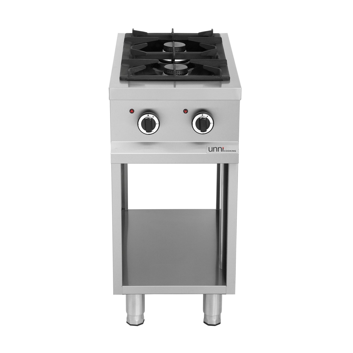 Gasfornuis 2 Brander, Open Onderstel OCK-2