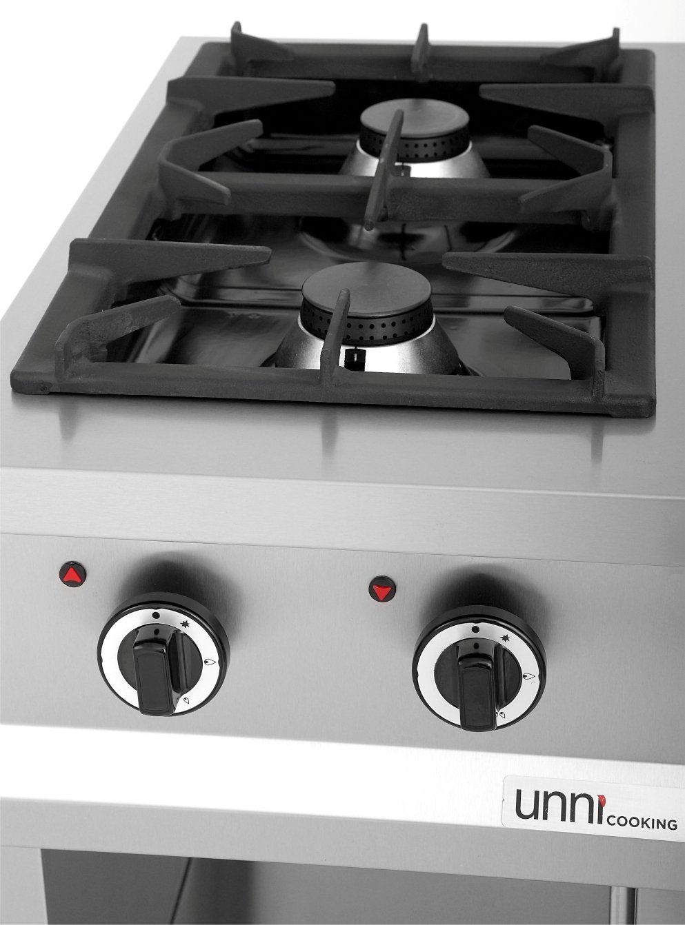 Gasfornuis 2 Brander, Open Onderstel OCK-2