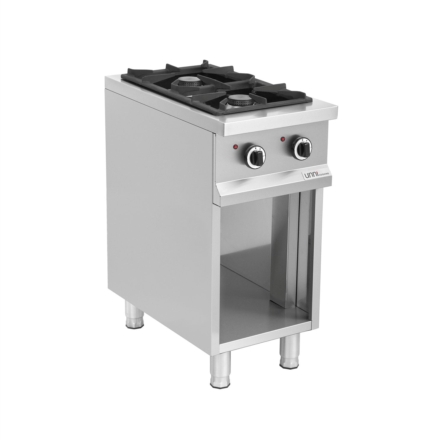 Gasfornuis 2 Brander, Open Onderstel OCK-2