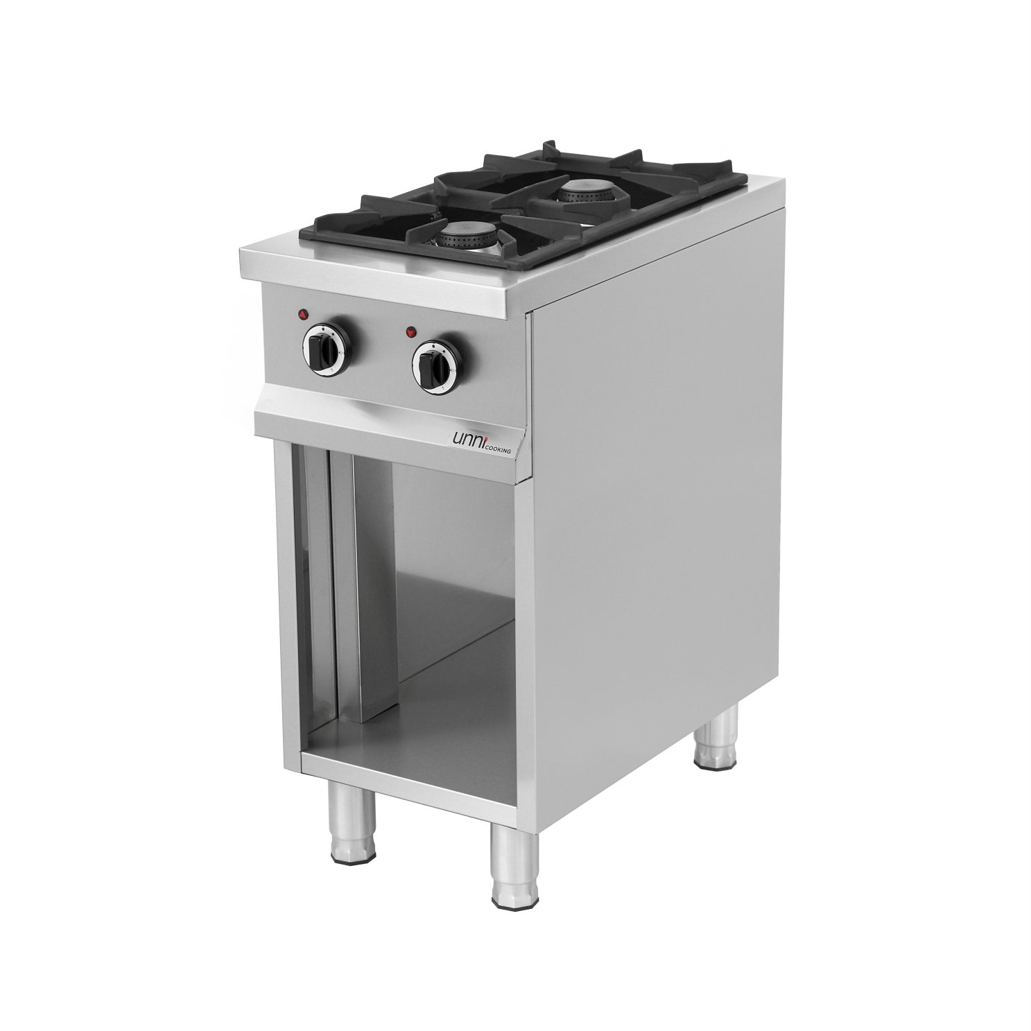 Gasfornuis 2 Brander, Open Onderstel OCK-2