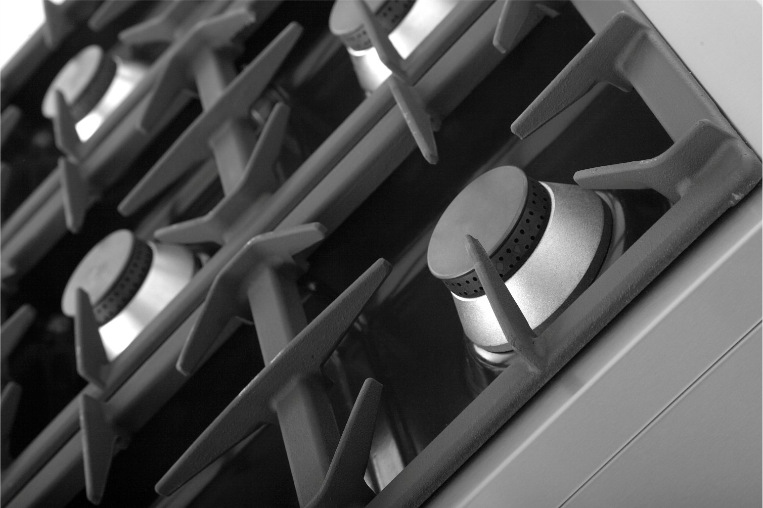 Gasfornuis 6 Brander, Open Onderstel OCK-6