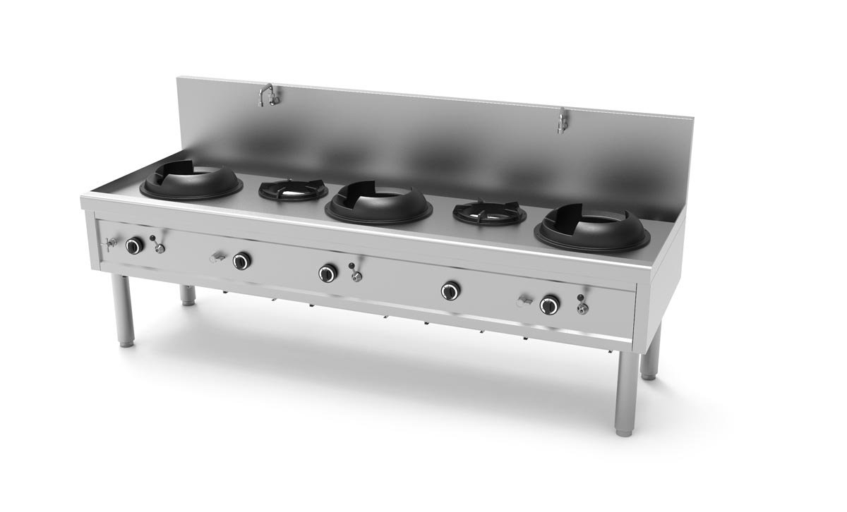 Wok table 3+2 Burners WK-3+2